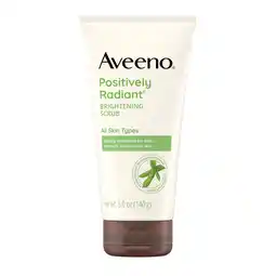 Walmart Aveeno Positively Radiant Brightening & Exfoliating Face Scrub, Face Wash, 5 oz offer