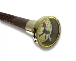 Walmart Zeckos Spiral Shaft Wood Walking Stick with Brass Compass Handle 34 inch offer