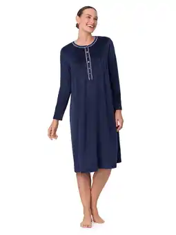 Walmart Aria Women’s Knit Velour Long Sleeve Ballet Nightgown, Sizes XS-5X offer