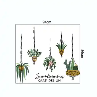 Walmart KIHOUT Propormotion Tropical Plants Leaves Wall Stickers Home Children's Room Green Plants Stickers offer