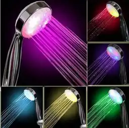 Walmart KIHOUT Deals 7 Color LED Light Bright Water Bath Home Bathroom Shower offer