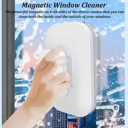 Walmart Glass Wiper Double Sided Magnetic Cleaning Tool Sponge Window Cleaner offer