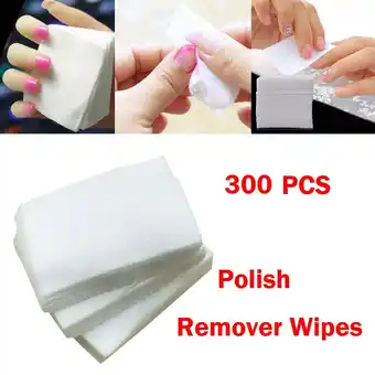 Walmart 300pcs Lint Free Nail Gel Polish Remover Cotton Pad Nail Wipe offer