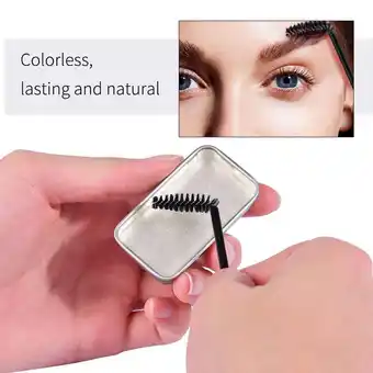 Walmart YUEYAN Eyebrow Soap Wax with Brush Brow Sculpt Lift Eye Brow Styling Soap Long La offer