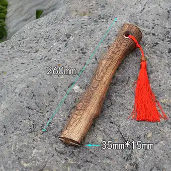 Walmart Clearance Sales!Wooden Axe Handle Spare Axe Handle Red Rope Luck Axe Handle offer