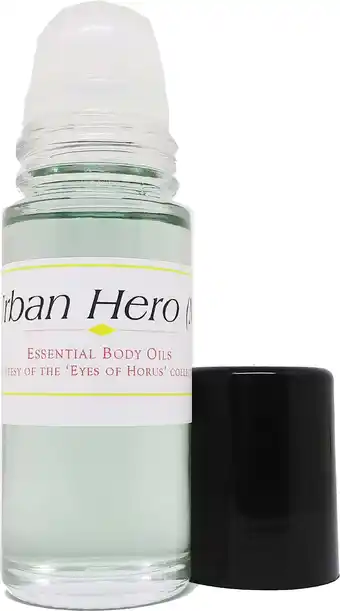 Walmart Urban Hero - Type JC For Men Scented Body Oil Fragrance [Roll-On - Light Green - 1 oz.] offer