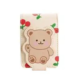 Walmart YUEYAN Mini Bear Lipstick Bag with Mirror Magnetic Buckle Protective Cover Nice offer