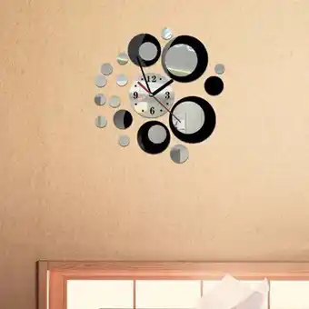 Walmart KIHOUT Saving Removable Diy Acrylic Mirror Wall Sticker Decorative Clock offer