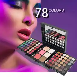 Walmart LEHOZIHEQ Deals 78 Colors Foldable Retractable Makeup Eyeshadow Concealer Lip Gloss Set offer