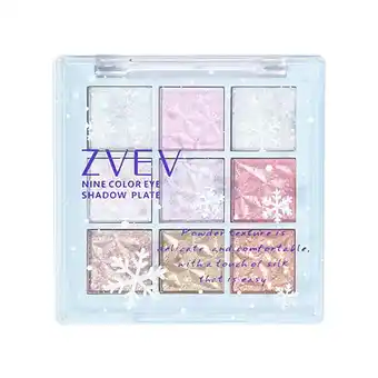 Walmart YUEYAN 9 Colors Glitter Snowflake Eyeshadow Palette Dream Girl Pearly Eye Shadow Matte offer