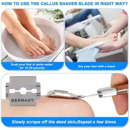 Walmart YUEYAN 100pcs Corn Plane Blades Set Pro Callus Rasp Tools Salon Pedicure Foot Sharp offer