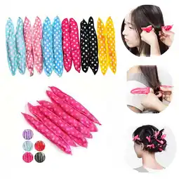 Walmart YUEYAN 12pcs Pillow Hair Curlers Flexible Foam Sponge Soft Silicone A DIY Styling offer