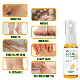 Walmart YUEYAN Cosmetics Foot Peeling Spray Natural Orange Essence Dead Pedicure Hand Skin offer