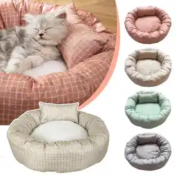 Walmart HPDL Thicken Pet Dog Bed Plush Kennel Sofa Warm Cushion Mat with Pillow for C New offer