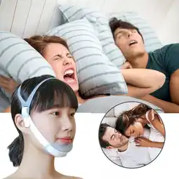 Walmart YUEYAN Adjustable Anti Snore Chin Belt Mouth Breathing Correction Band Elastic offer