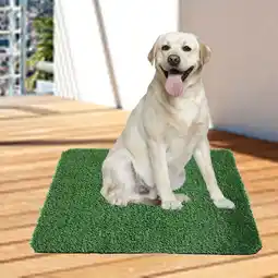 Walmart SHIMELE Reusable Artificial Grass Puppy Pee Pads: Indoor and Outdoor Training Potty Pads for Dogs offer