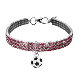 Walmart New Football Collection Pet Dog & Cat Necklace 3 Colours Rhinestone Diamond Collar One Size offer