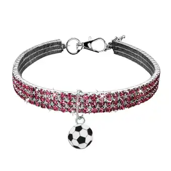 Walmart New Football Collection Pet Dog & Cat Necklace 3 Colours Rhinestone Diamond Collar One Size offer