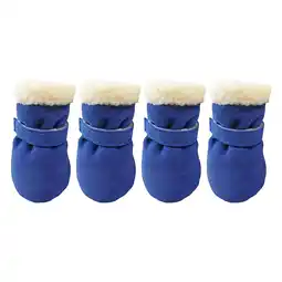 Walmart Pet Snow Boots Plus Velvet Warm Soft-soled Shoes Warm And Windproof Pet Shoes offer