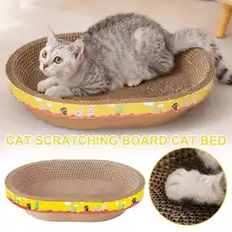 Walmart Clerance! Cat Scratching Board Round Cat Scratcher Cardboard Scratching Board Play Toy offer