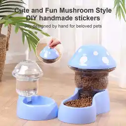 Walmart HPDL Mushroom Cat FeederDIY Mushroom Shape Dog Cat Water Food Container offer