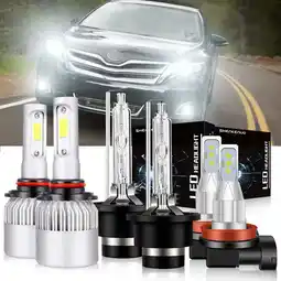 Walmart 9005 H11 D4S Xenon bulbs for 2009-12 Toyota Venza LED Headlights High Low Beam 6pc offer