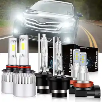 Walmart 9005 H11 D4S Xenon bulbs for 2009-12 Toyota Venza LED Headlights High Low Beam 6pc offer