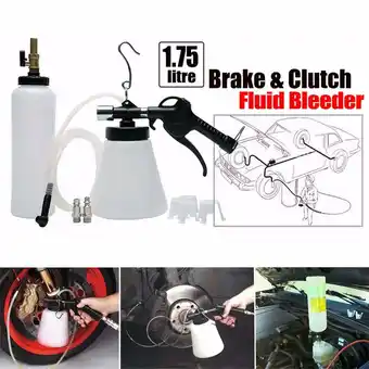 Walmart Pneumatic Car Brake Fluid Bleeder Bleeding Tool Brake Oil Replacement Kit ,1L offer