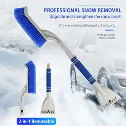 Walmart Snow Shovel And Snow Brush Two In One, Winter Snow Clearing Tools, Snow Scraper Defrost offer