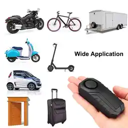 Walmart 113dB Wireless Theft Vibration Motorcycle Bike Security Alarm W/Remote 1pc offer