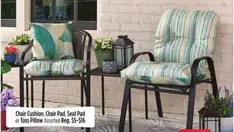 Dollar General Chair Cushion, Chair Pad, Seat Pad or Toss Pillow offer