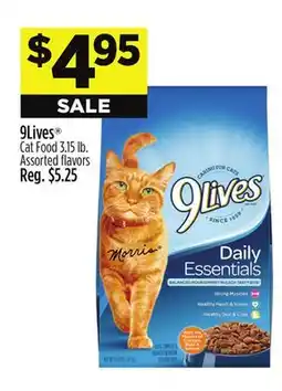 Dollar General 9Lives Cat Food offer