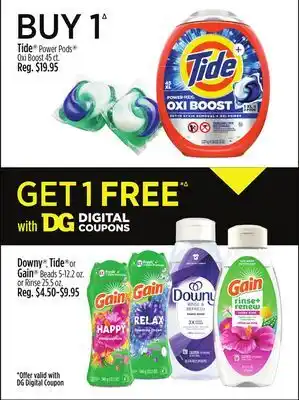 Dollar General Tide Power Pods Oxi Boost offer