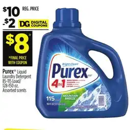 Dollar General Purex Liquid Laundry Detergent offer