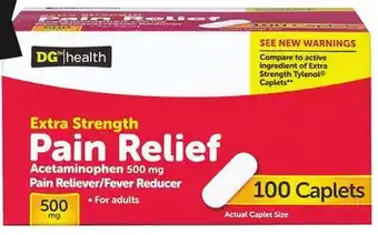 Dollar General DG health Pain Relief Caplets offer