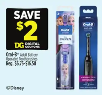 Dollar General Oral-B Adult Battery Operated Toothbrushes offer