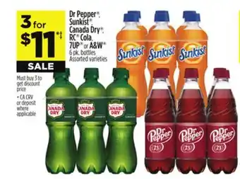 Dollar General Dr Pepper , Sunkist , Canada Dry , RC Cola, 7UP or A & W offer