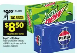 Dollar General Pepsi or Mtn Dew offer