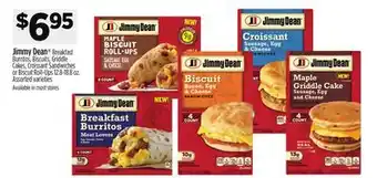 Dollar General Jimmy Dean Breakfast Burritos, Biscuits, Griddle Cakes, Croissant Sandwiches or Biscuit Roll-Ups offer