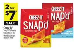 Dollar General Cheez-It Snap'd Cheese Crackers offer