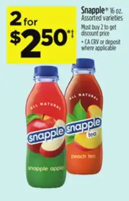 Dollar General Snapple offer