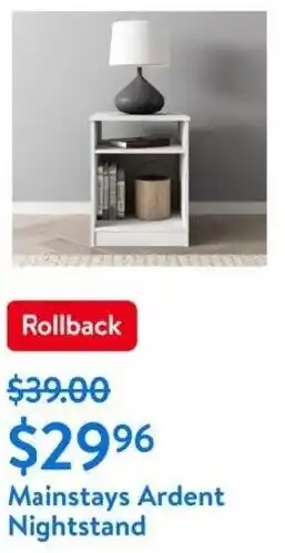 Walmart Mainstays Ardent Nightstand offer