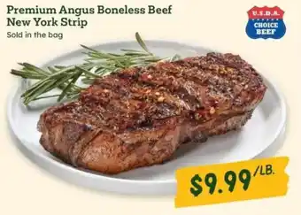 Sprouts Farmers Market Premium Angus Boneless Beef New York Strip offer