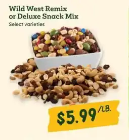 Sprouts Farmers Market Wild West Remix or Deluxe Snack Mix offer
