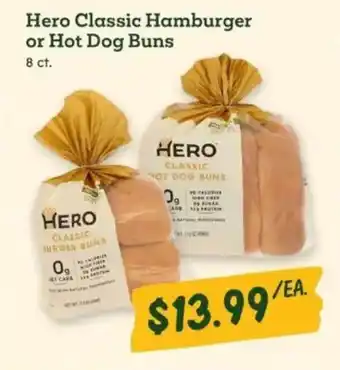 Sprouts Farmers Market Hero Classic Hamburger or Hot Dog Buns offer