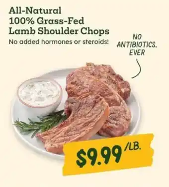 Sprouts Farmers Market All-Natural 100% Grass-Fed Lamb Shoulder Chops offer