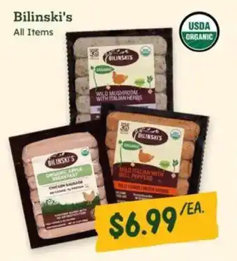 Sprouts Farmers Market Bilinski's offer