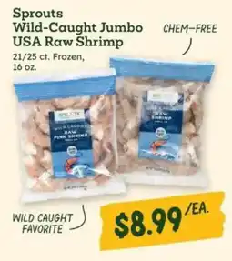 Sprouts Farmers Market Sprouts Wild-Caught Jumbo USA Raw Shrimp offer