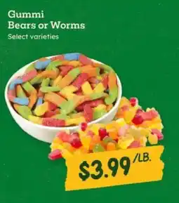 Sprouts Farmers Market Gummi Bears or Worms offer