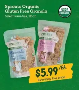 Sprouts Farmers Market Sprouts Organic Gluten Free Granola offer